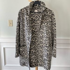 Gray leopard jacket